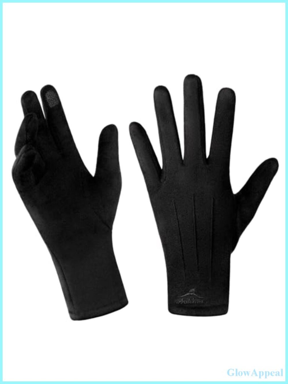 Women's Fleece Touchscreen Winter Gloves - 2 Finger Smartphone
